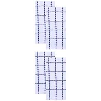 4 Packs Classic Plaid Kitchen Towels Absorbent Quick Dry Tea Towels Lint-Free Rag 15"x25"