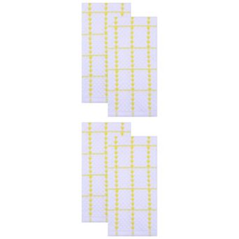 4 Packs Classic Plaid Kitchen Towels Absorbent Quick Dry Tea Towels Lint-Free Rag 15"x25"