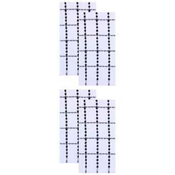 4 Packs Classic Plaid Kitchen Towels Absorbent Quick Dry Tea Towels Lint-Free Checkered Rag 15"x25"