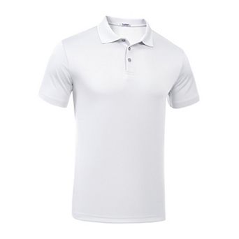 PINSPARK Men's Quick Dry Short Sleeve Golf Polo Shirt Slim Fit Summer Casual Collared Top