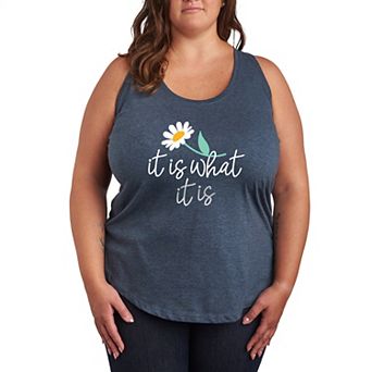 Plus Size It Is What It Is Racerback Tank Top
