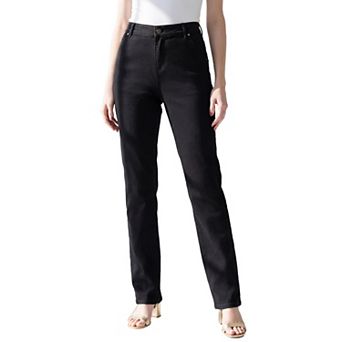 Roaman's Women's Plus Size 360º Stretch 5-Pocket Straight Leg Jean