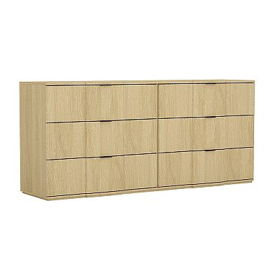 MANHATTAN COMFORT Clive 2-Piece Mid-Century Modern Dresser & Nightstand Set