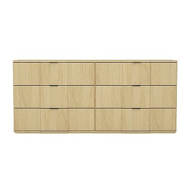 MANHATTAN COMFORT Clive 2-Piece Mid-Century Modern Dresser & Nightstand Set
