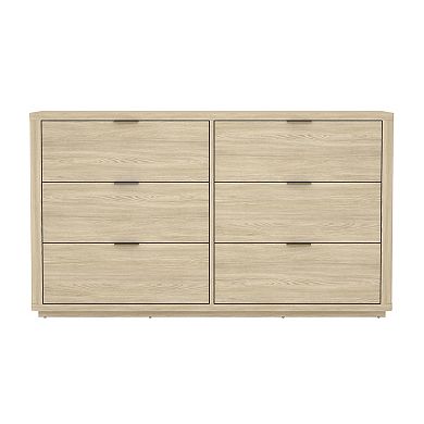 MANHATTAN COMFORT Evelyn 2-Piece Modern Double Dresser & Nightstand Bedroom Set