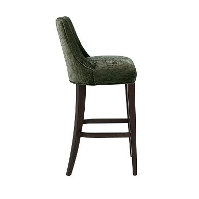 MANHATTAN COMFORT Beever Modern Upholstered Wood Bar Stool