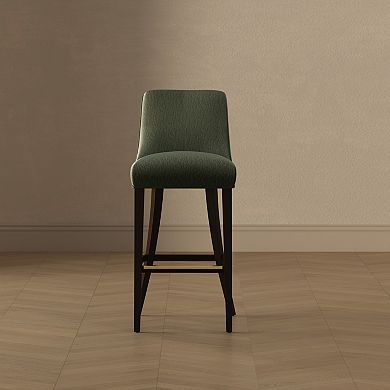 MANHATTAN COMFORT Beever Modern Upholstered Wood Bar Stool