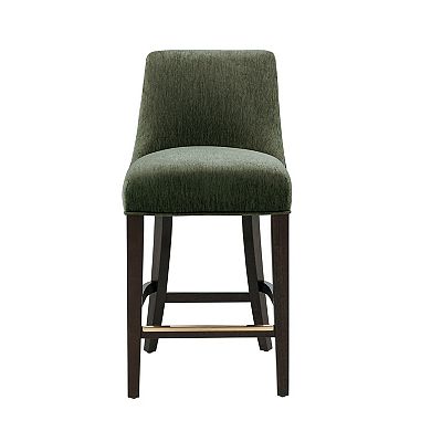 MANHATTAN COMFORT Beever Modern Upholstered Wood Counter Stool