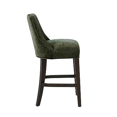 MANHATTAN COMFORT Beever Modern Upholstered Wood Counter Stool