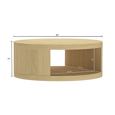 MANHATTAN COMFORT Alure 36-inch Round Coffee Table