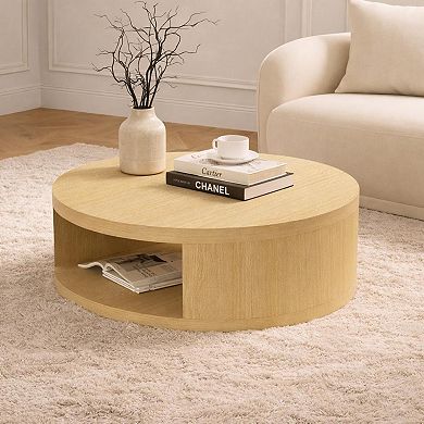 MANHATTAN COMFORT Alure 36-inch Round Coffee Table