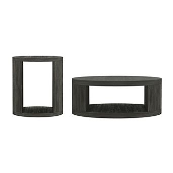 MANHATTAN COMFORT Alure 2 pc Contemporary Coffee Table & End Table Set