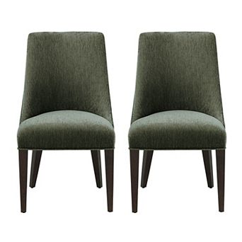 MANHATTAN COMFORT Beever Modern Chenille Upholstered Dining Chair Set of 2
