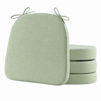 Dining Chair Cushions With Ties Water Resistant Non Slip Machine Washable Indoor Outdoor