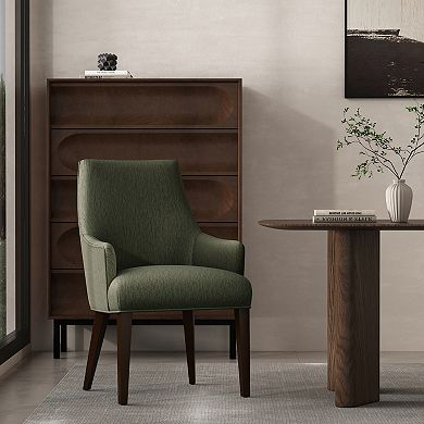 MANHATTAN COMFORT Beever Upholstered Wood Dining Chair