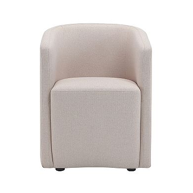 MANHATTAN COMFORT Hearth Contemporary Modern Upholstered Dining Armchair