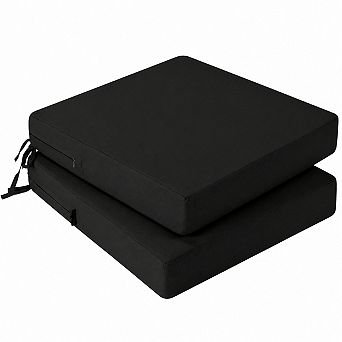 Outdoor Chair Cushions Set of 2 Waterproof Seat Pads with Ties for Patio Furniture