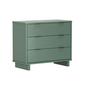 MANHATTAN COMFORT Elara 38-inch Contemporary 3-Drawer Solid Wood Dresser