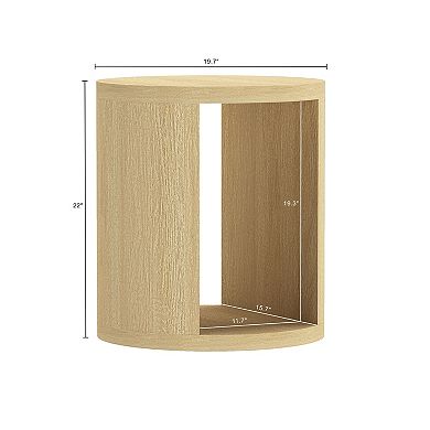 MANHATTAN COMFORT Alure 20-inch Contemporary End Table
