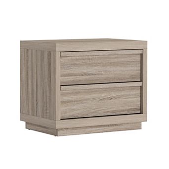 MANHATTAN COMFORT Navis 26-inch Contemporary 2-Drawer Nightstand