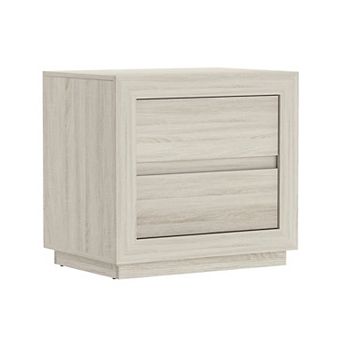 MANHATTAN COMFORT Soren 26-inch Contemporary 2-Drawer Nightstand