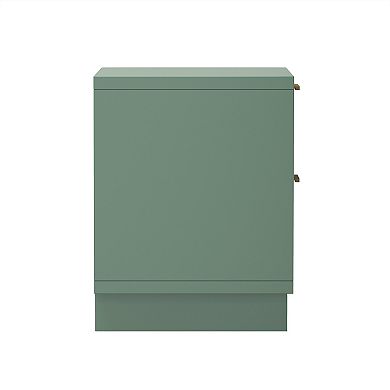 MANHATTAN COMFORT Elara 18-inch Contemporary 2-Drawer Nightstand
