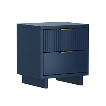 MANHATTAN COMFORT Elara 18-inch Contemporary 2-Drawer Nightstand