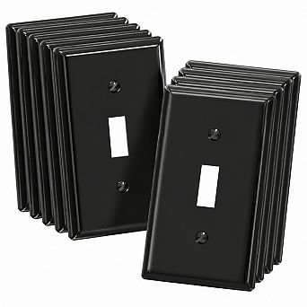 1 Gang Standard Toggle Light Wall Plates Unbreakable Polycarbonate UL Listed