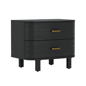 MANHATTAN COMFORT Solara 30-inch Contemporary 2-Drawer Nightstand