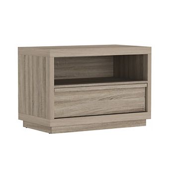 MANHATTAN COMFORT Navis 32-inch Contemporary 1-Drawer Nightstand