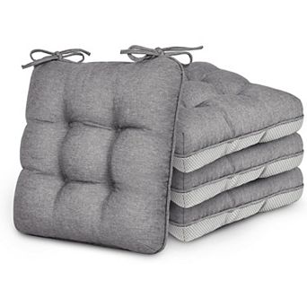 Memory Foam Chair Cushions Set of 4, Outdoor Seat Pads for Dining, Kitchen, Office, Patio Chairs