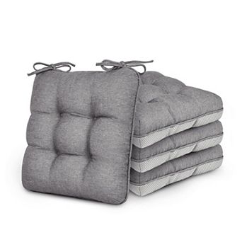Memory Foam Chair Cushions Set Of 4 Indoor Outdoor Seat Pads For Dining Office Patio