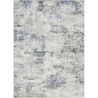 Area Rug - Washable Non Slip Indoor Rug for Living Room,Pet Friendly Abstract Low Pile Soft Carpet