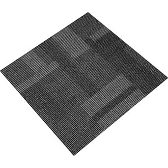 Pnronnc 24"x24" Carpet Tiles 24-Pack Reusable Modular Floor Squares with Padding