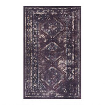 Washable Area Rug Non-Slip Low Pile Boho Doormat for Entryway Bedroom Kitchen