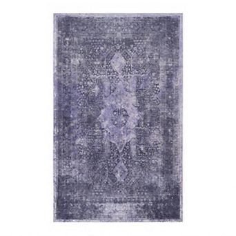 Washable Boho Area Rug Non Slip Low Pile Kitchen Entryway Doormat