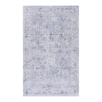 Pnronnc Washable Area Rug Non Slip Low Pile Boho Indoor Doormat Rug