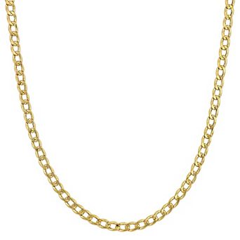 Stella Grace 10k Gold 3.8mm Curb Link Necklace
