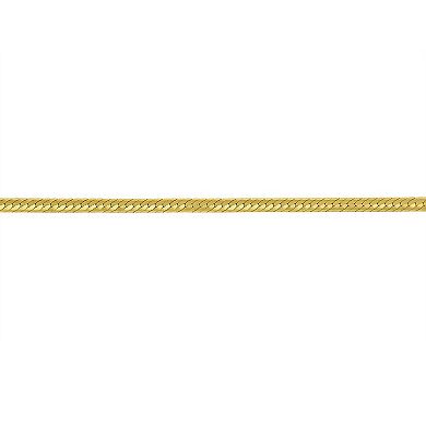 Stella Grace 10k Gold 2mm Herringbone Chain Bracelet