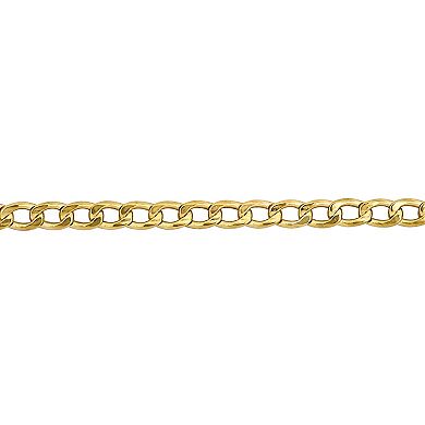 Stella Grace 10k Gold Curb Link Chain Bracelet