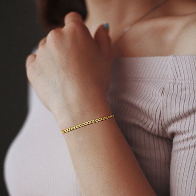 Stella Grace 10k Gold Curb Link Chain Bracelet