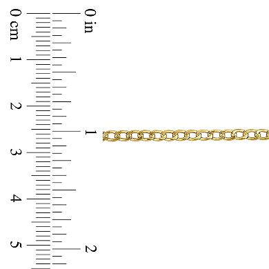 Stella Grace 10k Gold Curb Link Chain Bracelet