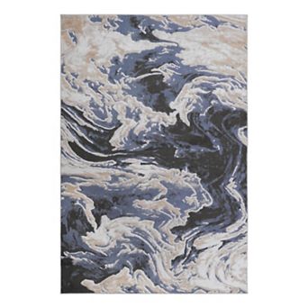 Pnronnc Abstract Doormat Rug Contemporary Non-Shedding Area Rug for Entryway Living Room Bedroom