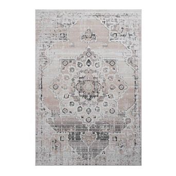 Pnronnc Medallion Doormat Rug Non-Shedding Indoor Area Rug for Entryway Living Room Bedroom
