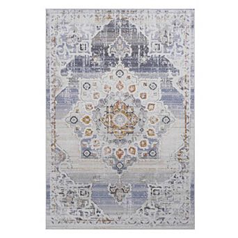 Pnronnc Medallion Doormat Rug Non-Shedding Indoor Area Rug for Entryway Bedroom Living Room