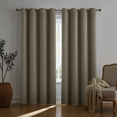 TRU-BARRIER WINDOW SOLUTIONS™ SUNBARRIER™ I-SNAP™ 2-Pack Blackout Grommeted Panels with Removable Liner
