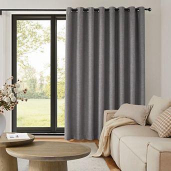 TRU-BARRIER WINDOW SOLUTIONS™ SUNBARRIER™ I-SNAP™ Blackout Grommeted Patio Door Panel with Removable Liner
