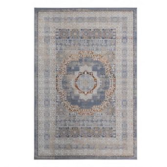Pnronnc Medallion Doormat Rug Non-Shedding Indoor Area Rug for Entryway Living Room Bedroom