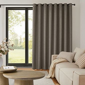 TRU-BARRIER WINDOW SOLUTIONS™ THERMALBARRIER™ I-SNAP™ Insulated Grommeted Patio Door Panel with Removable Liner