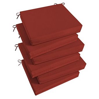 Outdoor Chair Cushions Set of 6 Waterproof 18.5x16x3 inch